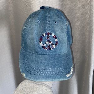 Peace sign life is good hat